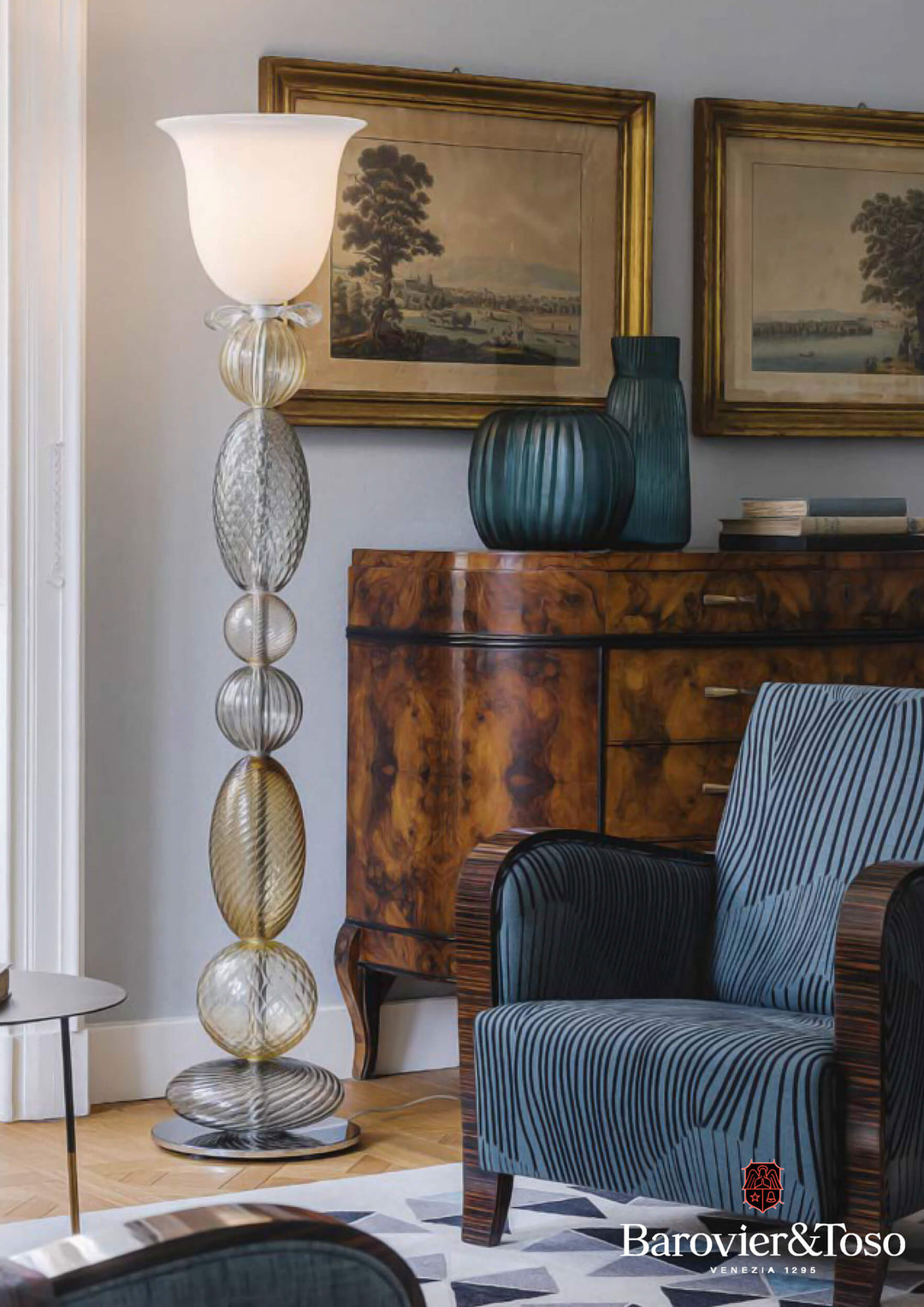 Perseus Floor Lamp by Barovier&amp;Toso Murano Floor Lamps Barovier & Toso