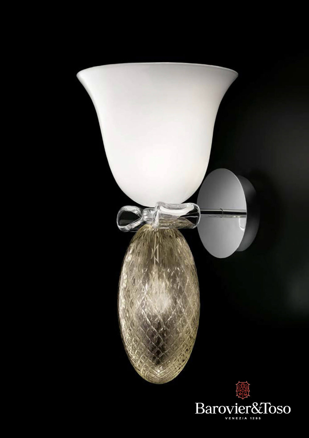 Perseus Wall Lamp by Barovier&amp;Toso Murano Wall Lamps Barovier & Toso