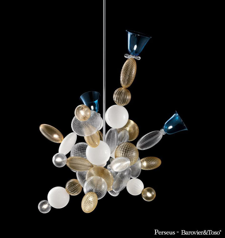 Perseus Suspension Lamp by Barovier&amp;Toso Perseus_suspension_lamp Murano Suspension Lamps Barovier & Toso
