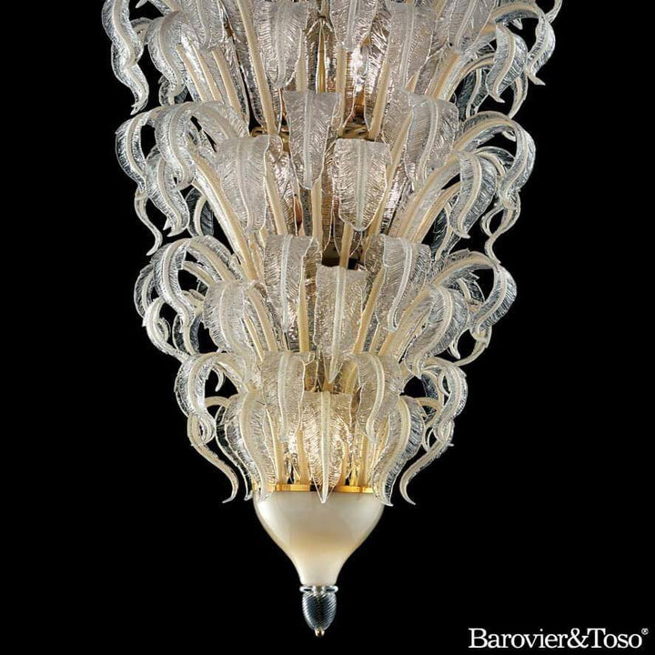 Piume Suspension Lamp by Barovier&amp;Toso Murano Suspension Lamps Barovier & Toso