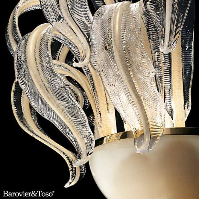 Piume Suspension Lamp by Barovier&amp;Toso Murano Suspension Lamps Barovier & Toso