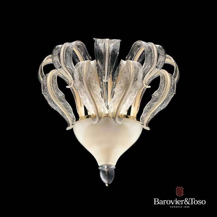 Piume Wall Lamp by Barovier&amp;Toso Murano Wall Lamps Barovier & Toso