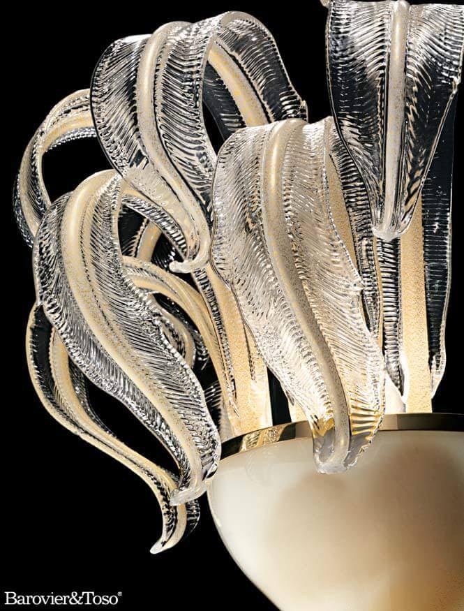 Piume Wall Lamp by Barovier&amp;Toso Murano Wall Lamps Barovier & Toso