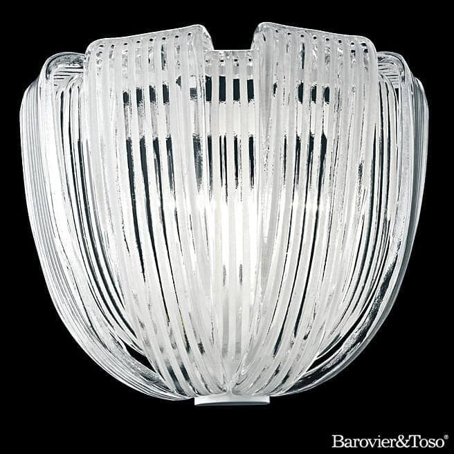 Plissé Wall Lamp by Barovier&amp;Toso Murano Wall Lamps Barovier & Toso