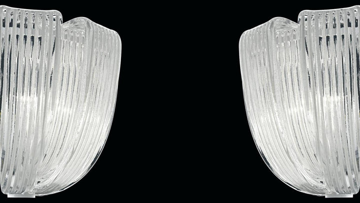 Plissé Wall Lamp by Barovier&amp;Toso Murano Wall Lamps Barovier & Toso