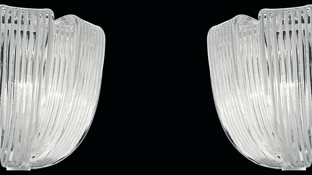 Plissé Wall Lamp by Barovier&amp;Toso Murano Wall Lamps Barovier & Toso