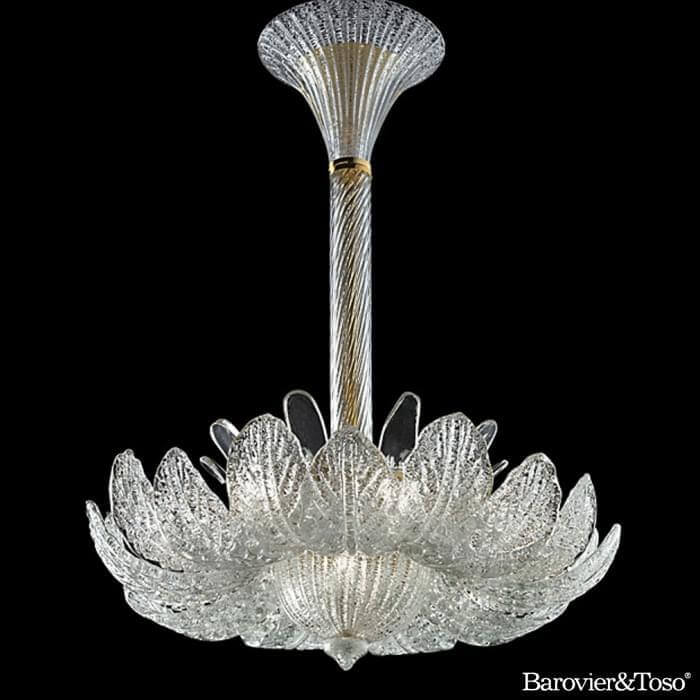 Rex Suspension Lamp by Barovier&amp;Toso Murano Suspension Lamps Barovier & Toso