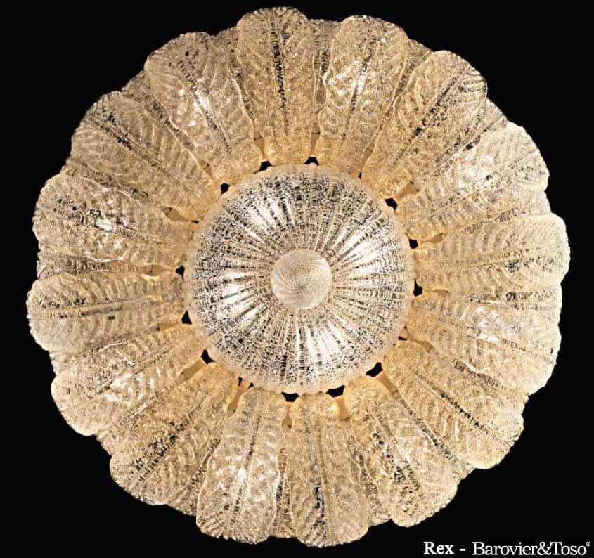 Rex Suspension Lamp by Barovier&amp;Toso Murano Suspension Lamps Barovier & Toso