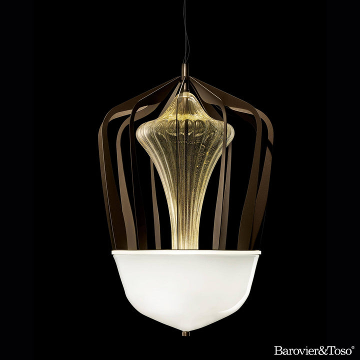 Robin Suspension Lamp by Barovier&amp;Toso Murano Suspension Lamps Barovier & Toso