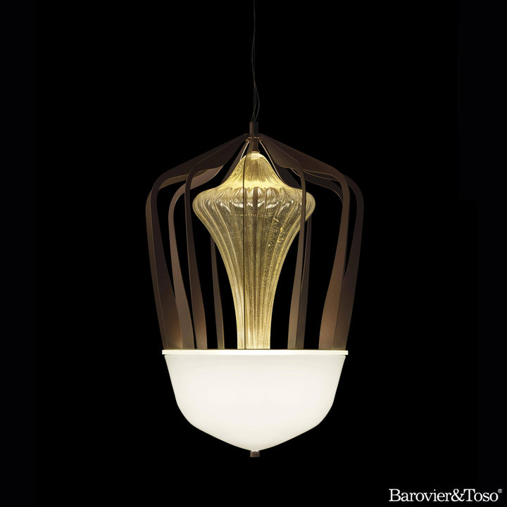 Robin Suspension Lamp by Barovier&amp;Toso Murano Suspension Lamps Barovier & Toso