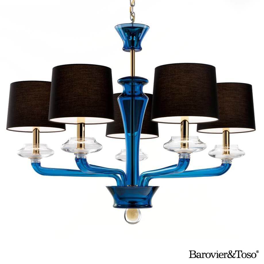 Saint Germain Suspension Lamp by Barovier&amp;Toso Murano Suspension Lamps Barovier & Toso