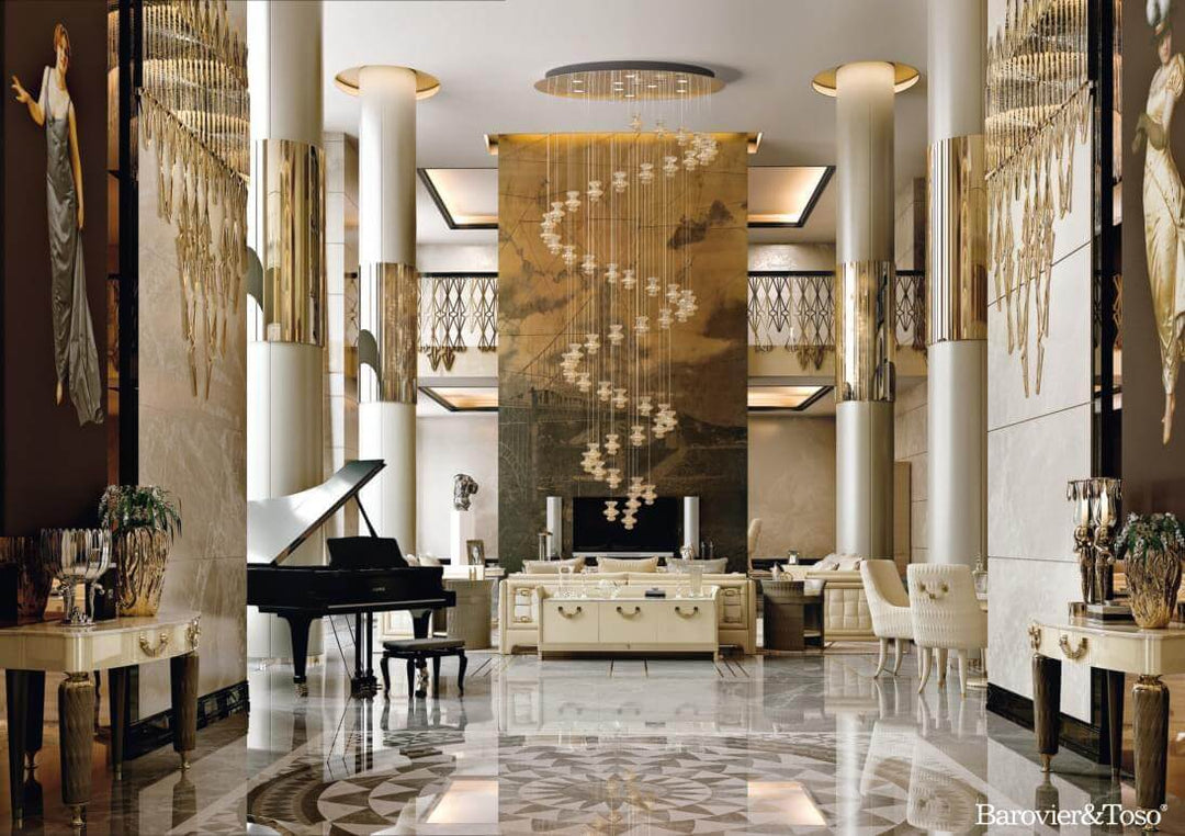 Spinn Suspension Lamp by Barovier&amp;Toso Murano Suspension Lamps Barovier & Toso