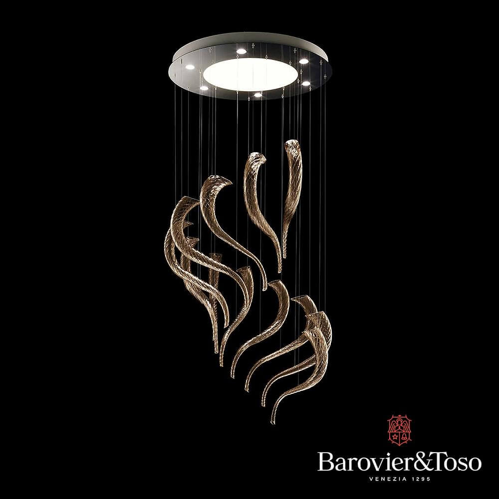 Swing Ceiling Lamp by Barovier&amp;Toso v1 Murano Ceiling Lamps Barovier & Toso