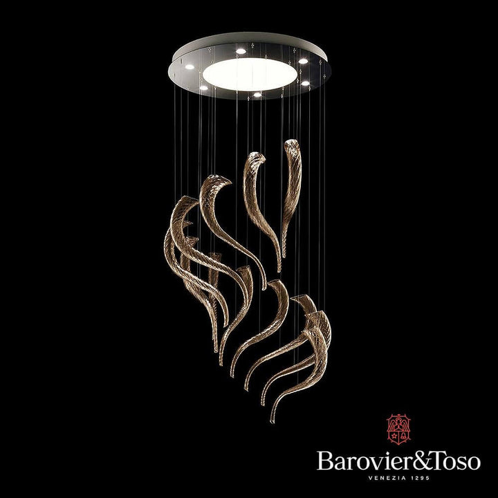 Swing Ceiling Lamp by Barovier&amp;Toso v1 Murano Ceiling Lamps Barovier & Toso