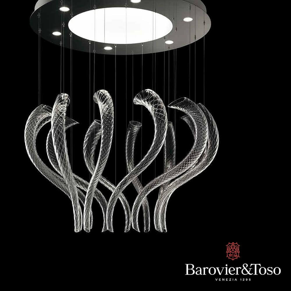 Swing Ceiling Lamp by Barovier&amp;Toso v1 Murano Ceiling Lamps Barovier & Toso