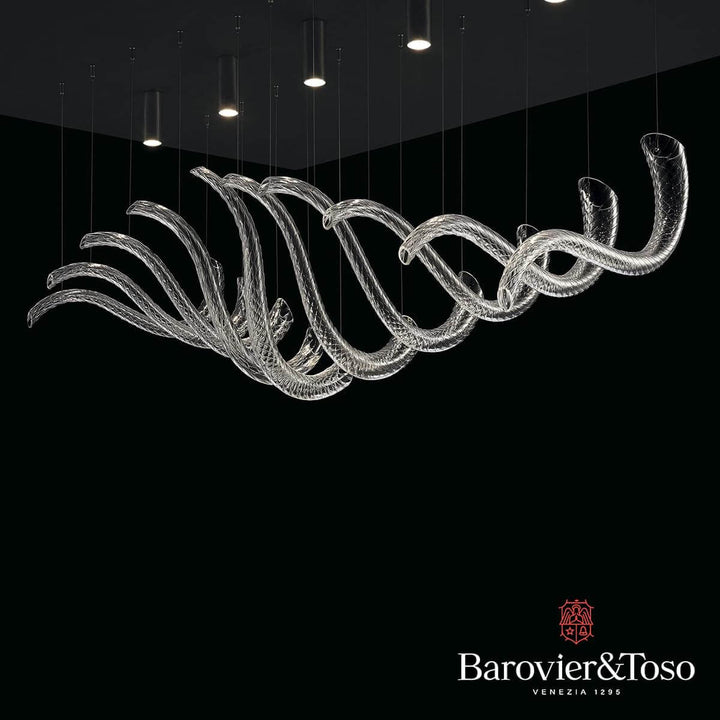 Swing Ceiling Lamp by Barovier&amp;Toso v2 Murano Ceiling Lamps Barovier & Toso