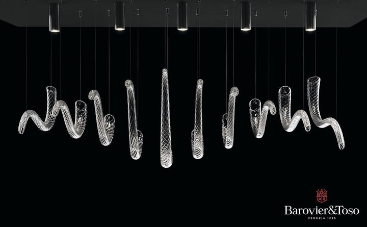 Swing Ceiling Lamp by Barovier&amp;Toso v2 Murano Ceiling Lamps Barovier & Toso