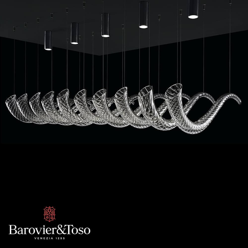 Swing Ceiling Lamp by Barovier&amp;Toso v2 Murano Ceiling Lamps Barovier & Toso