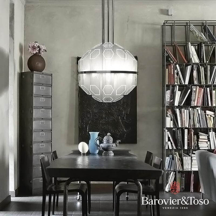 Trim Suspension Lamp by Barovier&amp;Toso Murano Suspension Lamps Barovier & Toso