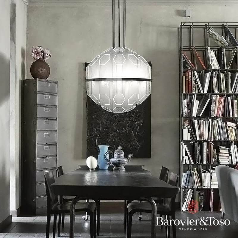 Trim Suspension Lamp by Barovier&amp;Toso Murano Suspension Lamps Barovier & Toso