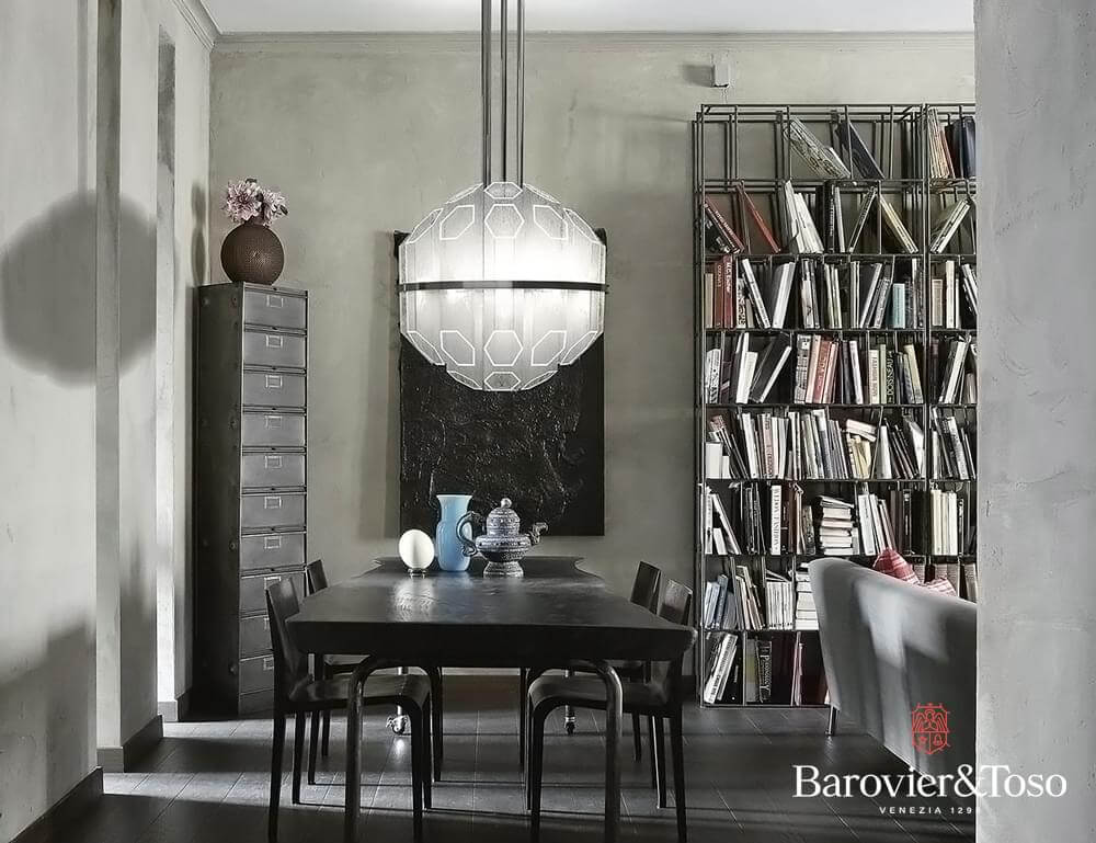 Trim Suspension Lamp by Barovier&amp;Toso Murano Suspension Lamps Barovier & Toso