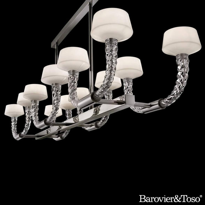 Twins Suspension Lamp by Barovier&amp;Toso Murano Suspension Lamps Barovier & Toso