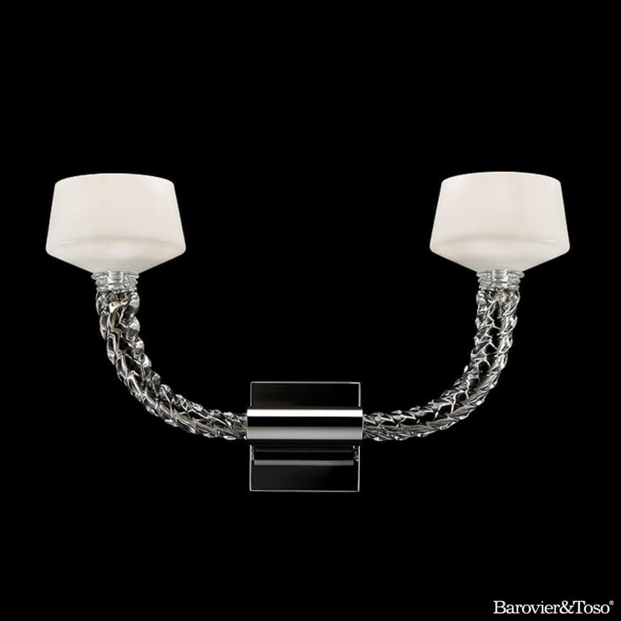 Twins Wall Lamp by Barovier&amp;Toso Murano Wall Lamps Barovier & Toso
