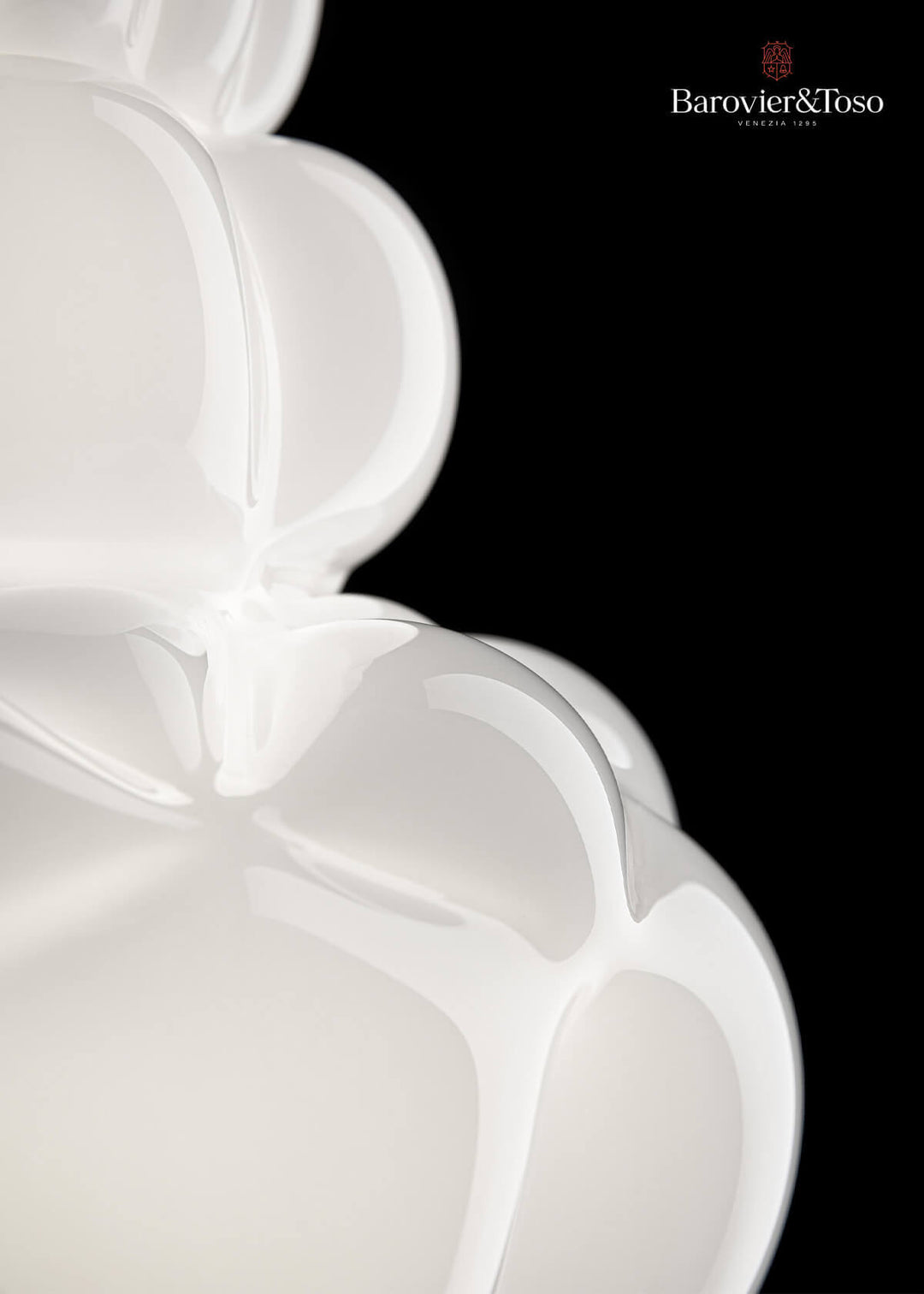 Vallonné Opale Suspension Lamp by Barovier&amp;Toso Murano Suspension Lamps Barovier & Toso