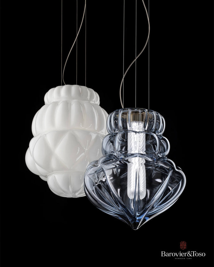 Vallonné Opale Suspension Lamp by Barovier&amp;Toso Murano Suspension Lamps Barovier & Toso