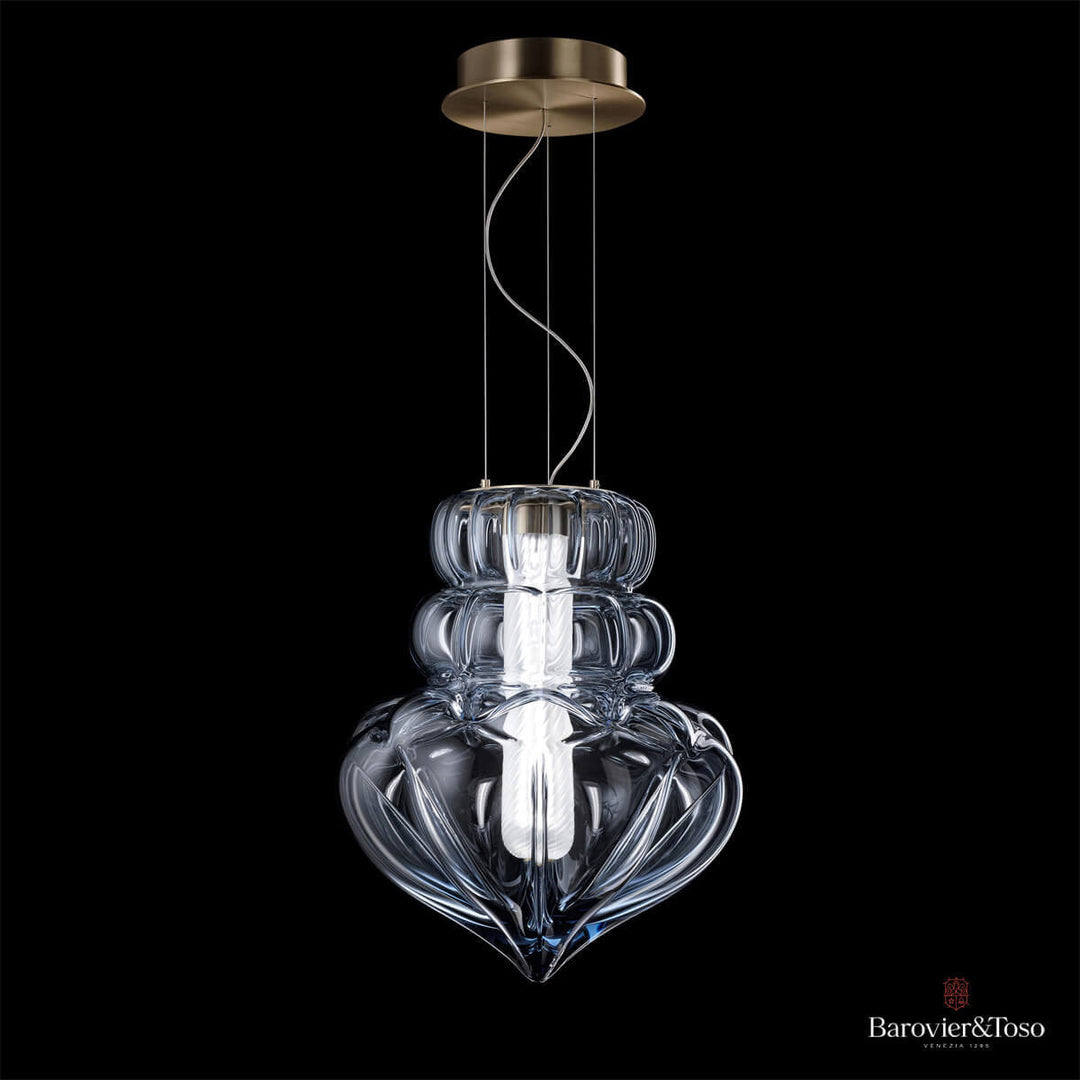 Vallonné Suspension Lamp by Barovier&amp;Toso Murano Suspension Lamps Barovier & Toso