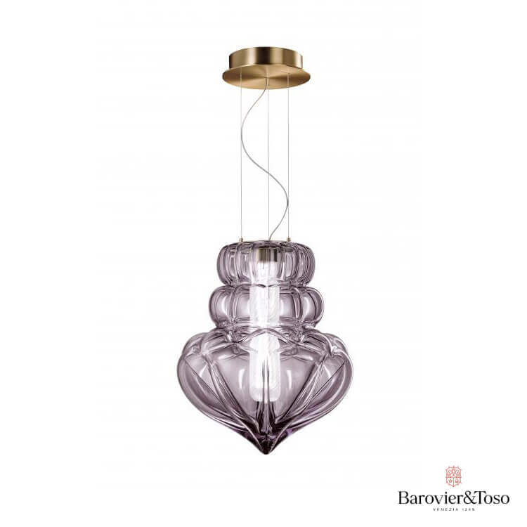Vallonné Suspension Lamp by Barovier&amp;Toso Murano Suspension Lamps Barovier & Toso