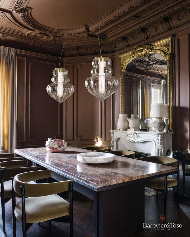 Vallonné Suspension Lamp by Barovier&amp;Toso Murano Suspension Lamps Barovier & Toso