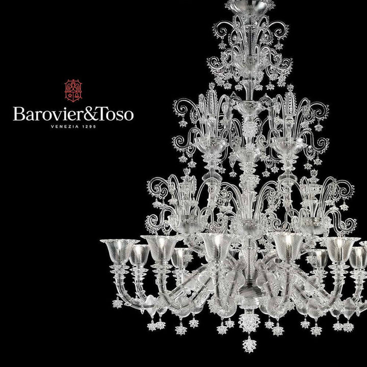 Venezia 1295 Chandelier by Barovier&amp;Toso Murano Chandeliers Barovier & Toso