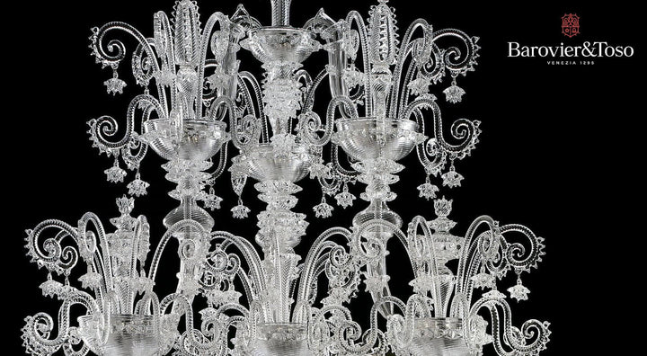Venezia 1295 Chandelier by Barovier&amp;Toso Murano Chandeliers Barovier & Toso