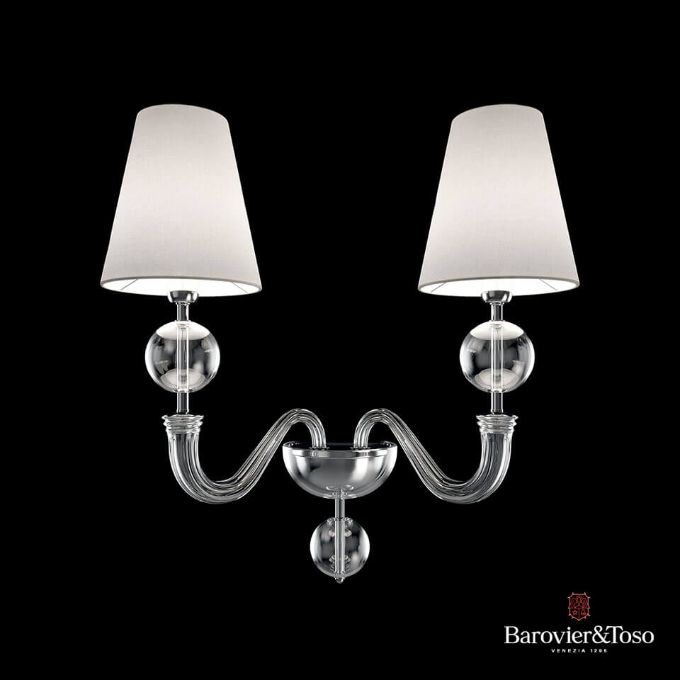 Vermont Wall Lamp by Barovier&amp;Toso Murano Wall Lamps Barovier & Toso