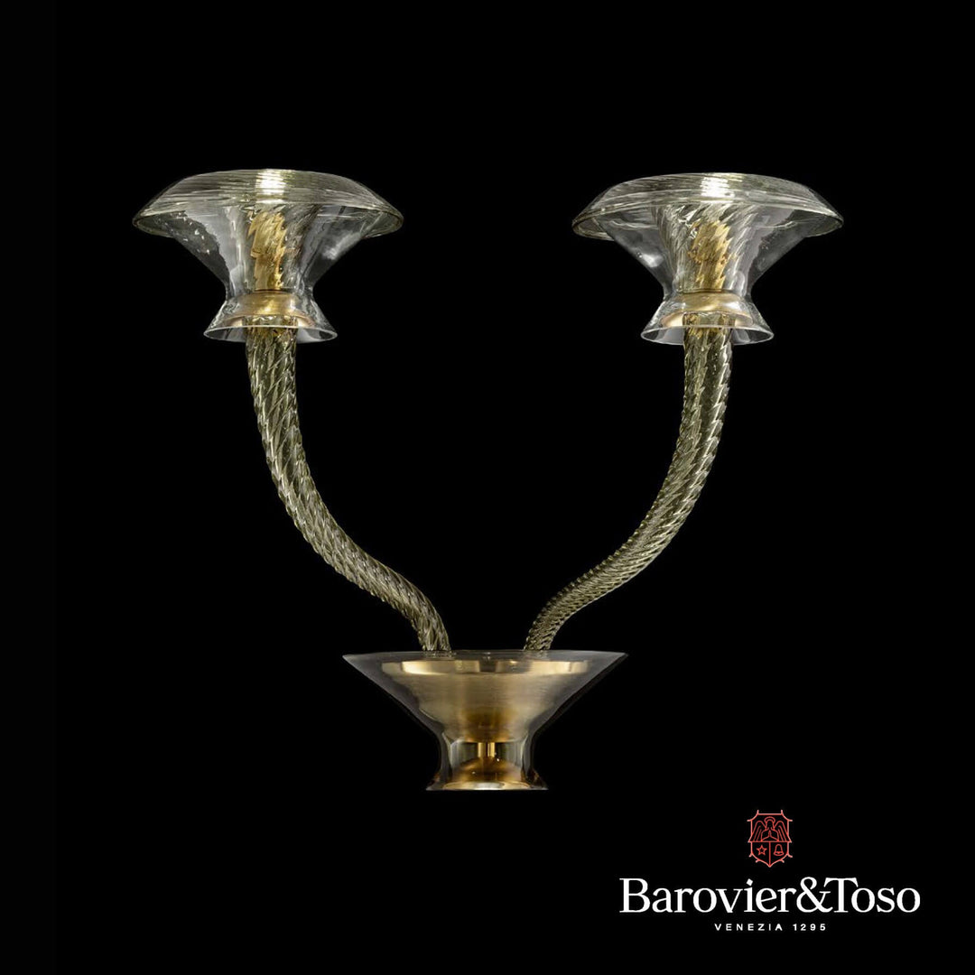 Vertigo Wall Lamp by Barovier&amp;Toso Murano Wall Lamps Barovier & Toso