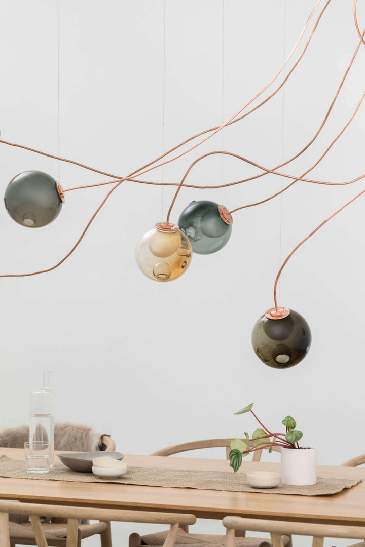 28 Copper Suspension Lamp - Medium Chandeliers & Suspension Lamps Bocci