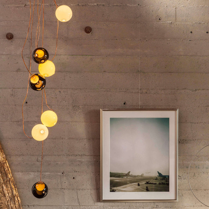 28 Copper Suspension Lamp - Small Chandeliers & Suspension Lamps Bocci