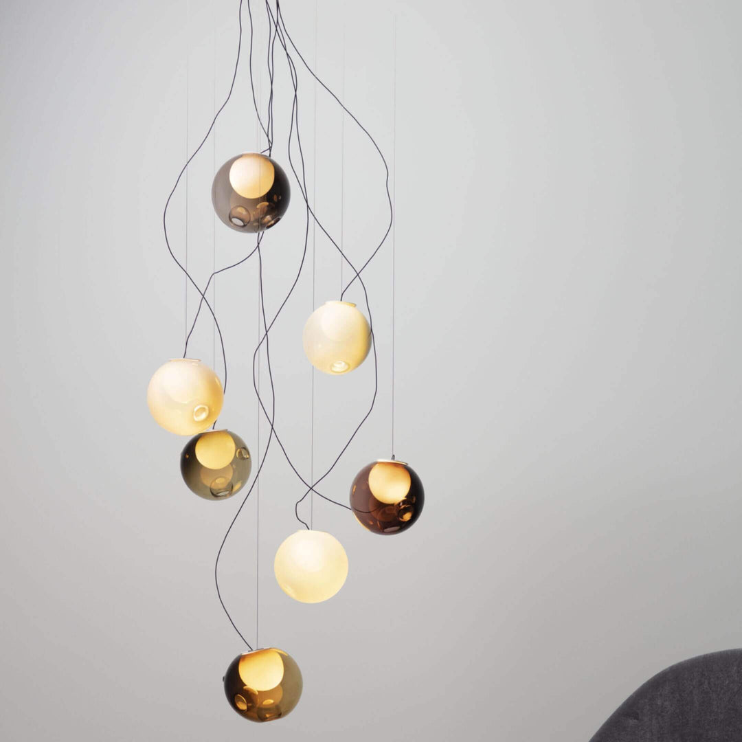 28 Sculptural Cable Suspension Lamp - Small Chandeliers & Suspension Lamps Bocci
