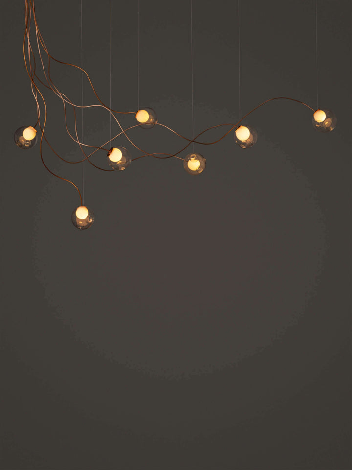 28 Sculptural Cable Suspension Lamp - Small Chandeliers & Suspension Lamps Bocci