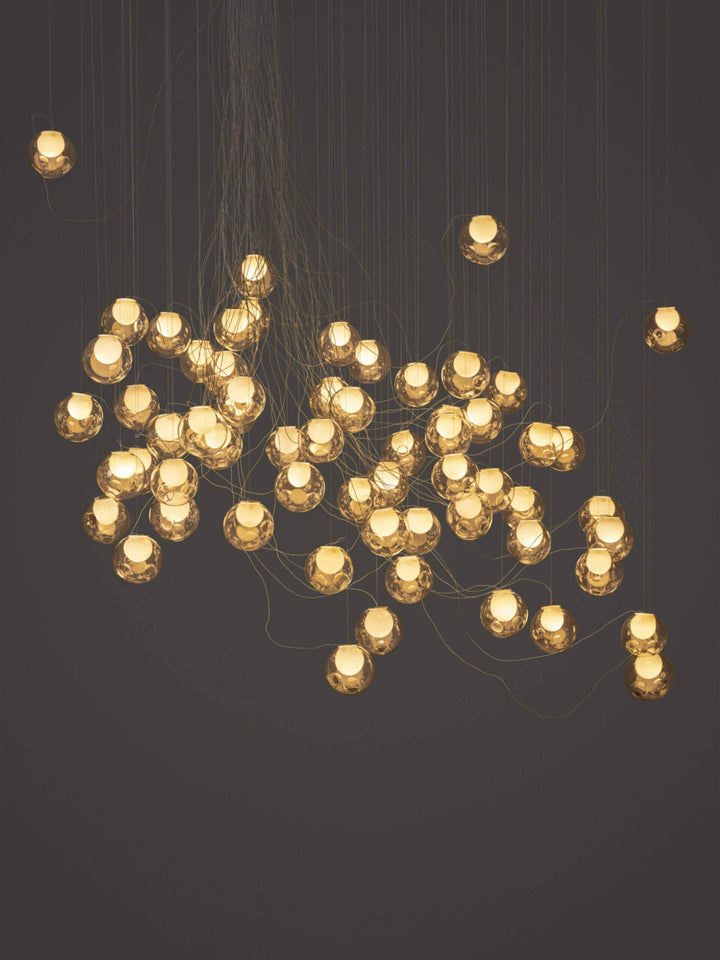 28 Sculptural Cable Suspension Lamp - Large Chandeliers & Suspension Lamps Bocci
