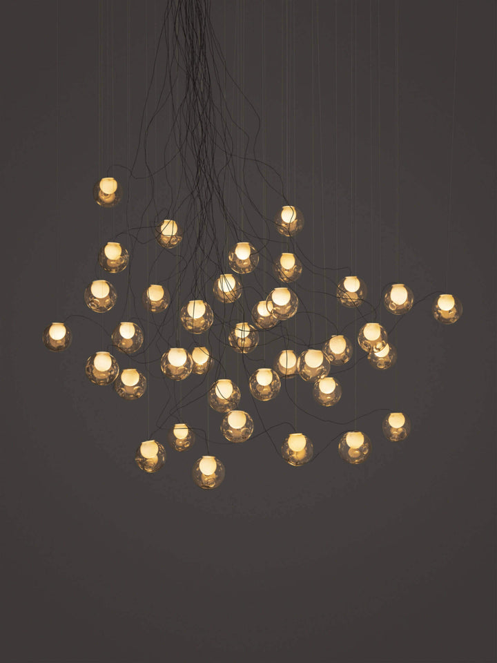 28 Sculptural Cable Suspension Lamp - Large Chandeliers & Suspension Lamps Bocci