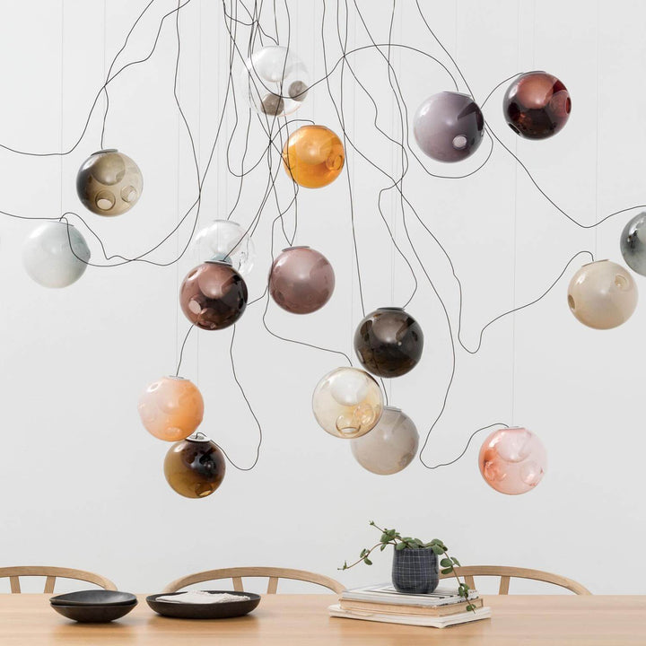 28 Sculptural Cable Suspension Lamp - Medium Chandeliers & Suspension Lamps Bocci