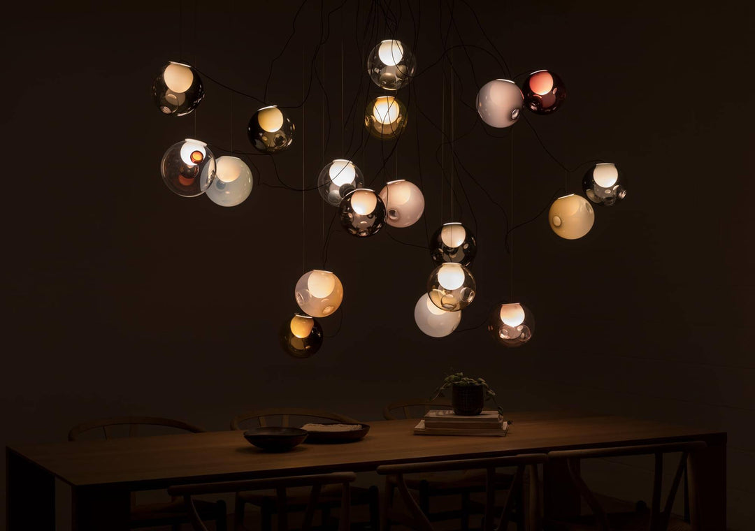 28 Sculptural Cable Suspension Lamp - Medium Chandeliers & Suspension Lamps Bocci