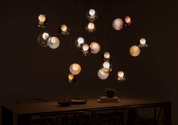 28 Sculptural Cable Suspension Lamp - Medium Chandeliers & Suspension Lamps Bocci