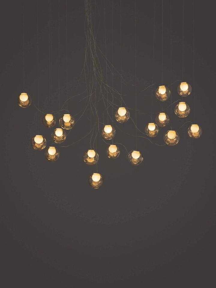 28 Sculptural Cable Suspension Lamp - Medium Chandeliers & Suspension Lamps Bocci