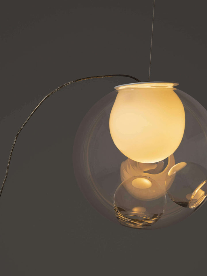 28 Single Sculptural Cable Suspension Lamp Chandeliers & Suspension Lamps Bocci