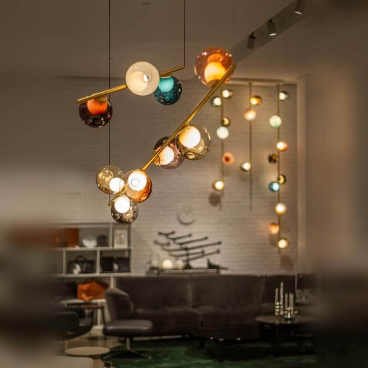 28 Stem Suspension Lamp Chandeliers & Suspension Lamps Bocci
