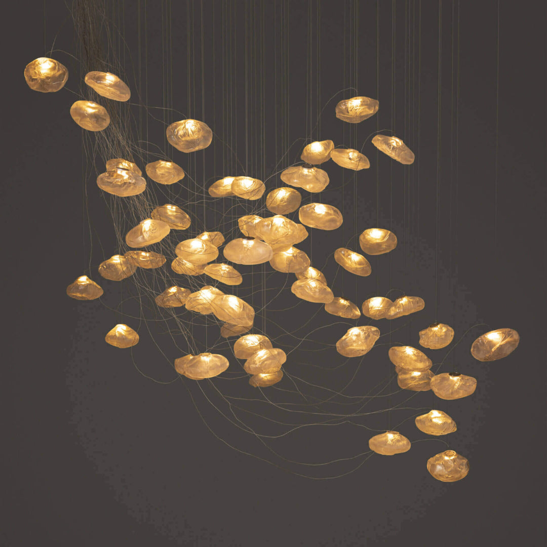 73 Sculptural Cable Suspension Lamp - Large Chandeliers & Suspension Lamps Bocci