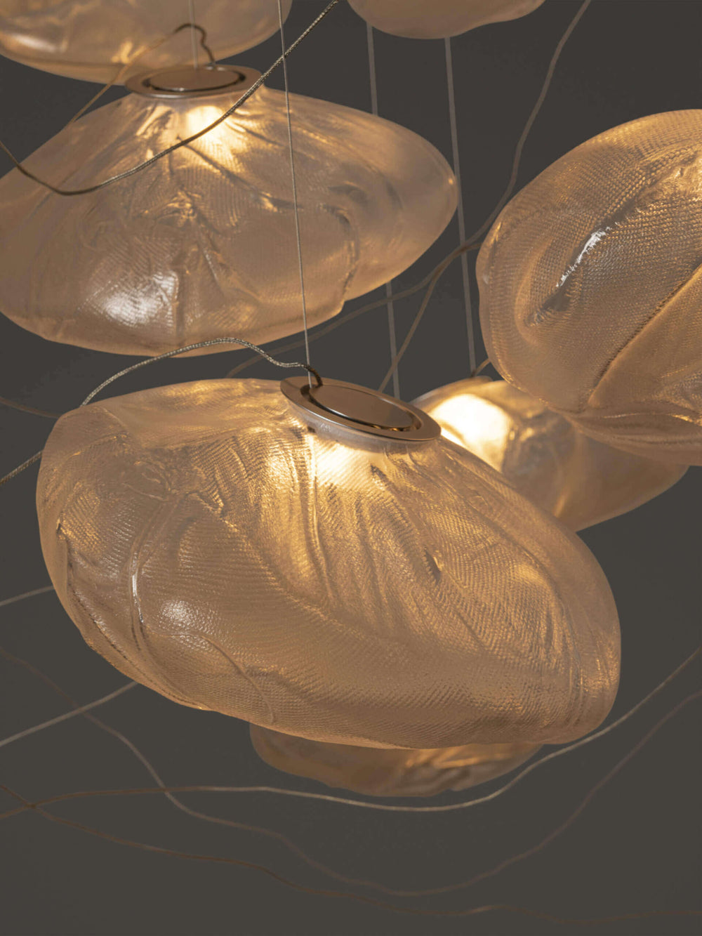 73 Sculptural Cable Suspension Lamp - Large Chandeliers & Suspension Lamps Bocci
